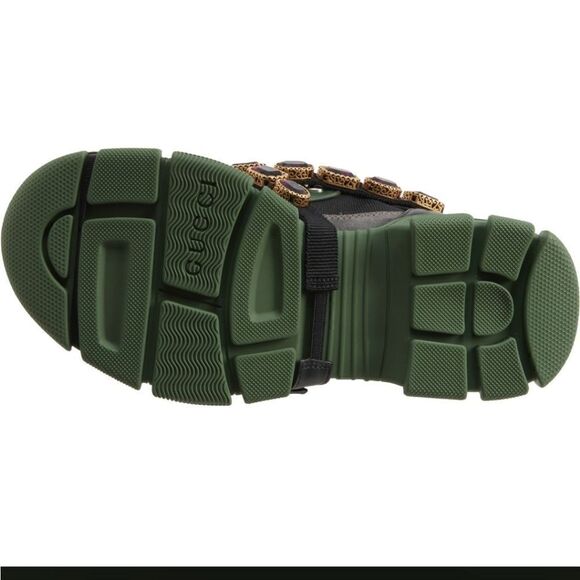 Gucci Flashtrek Hiking Sneakers Graphite Dark Gray Size 37 - Picture 5 of 16